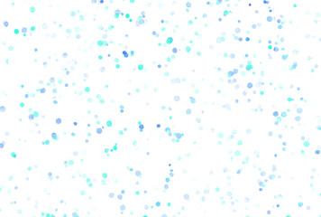 背景素材_カラフルなドット_水色