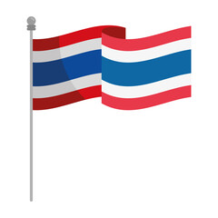 thailand flag waving