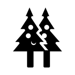 Fototapeta premium christmas tree icon