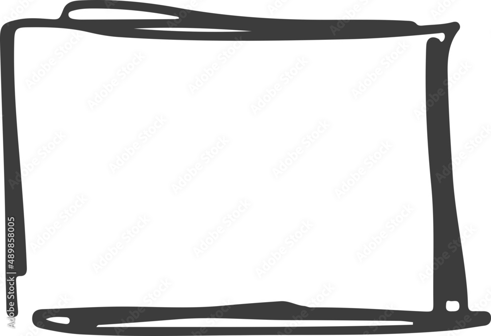 Poster doodle element . pencil curves. simple doodle line. doodle border. simple sketch.
