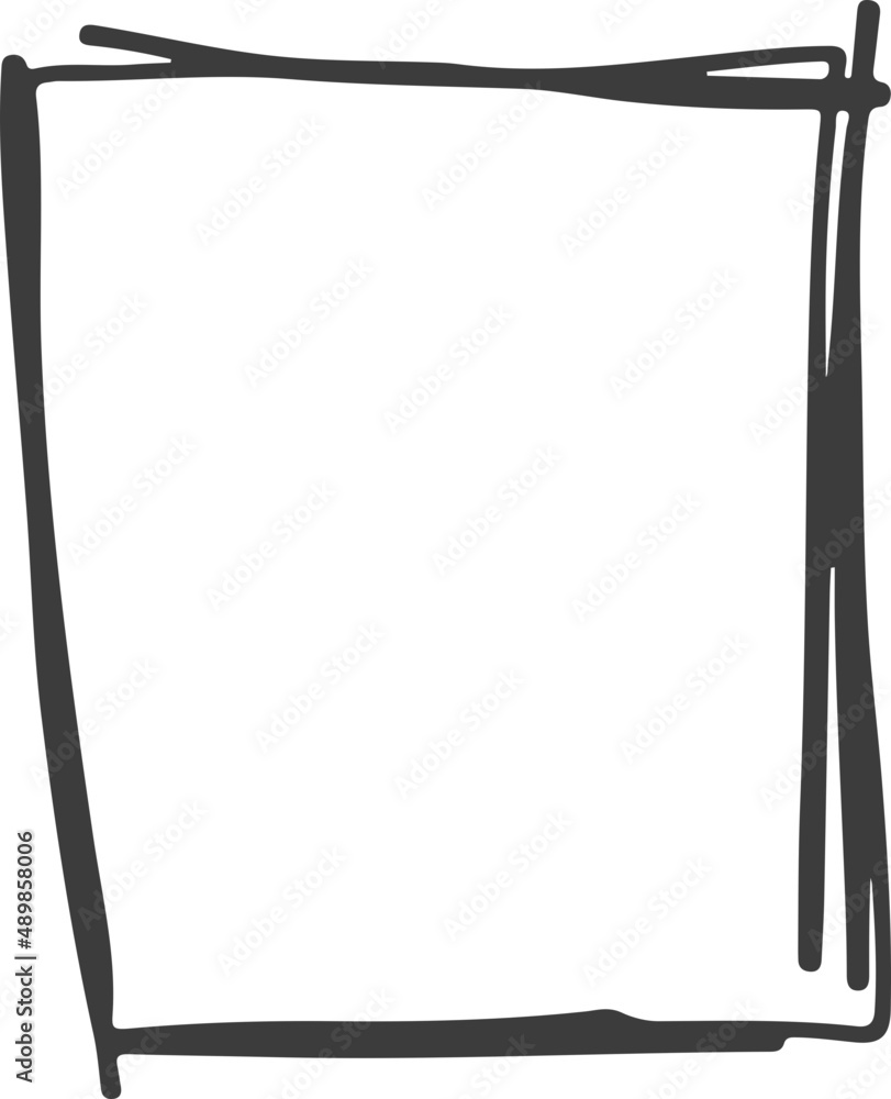 Poster doodle element . pencil curves. simple doodle line. doodle border. simple sketch.