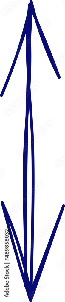 Poster arrow doodle. doodle simple sketch. scrawl element. hand drawn effect arrow. notebook drawings.
