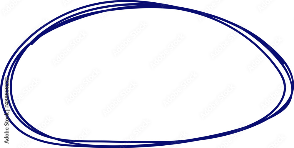 Poster doodle round element . pen scribble framing. notebook drawings. simple stroke.