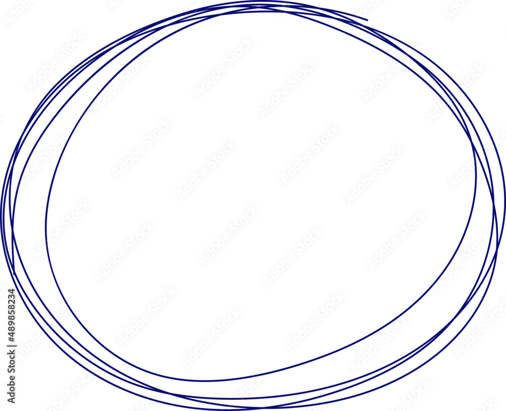 Poster doodle round element . pen scribble framing. notebook drawings. simple stroke.