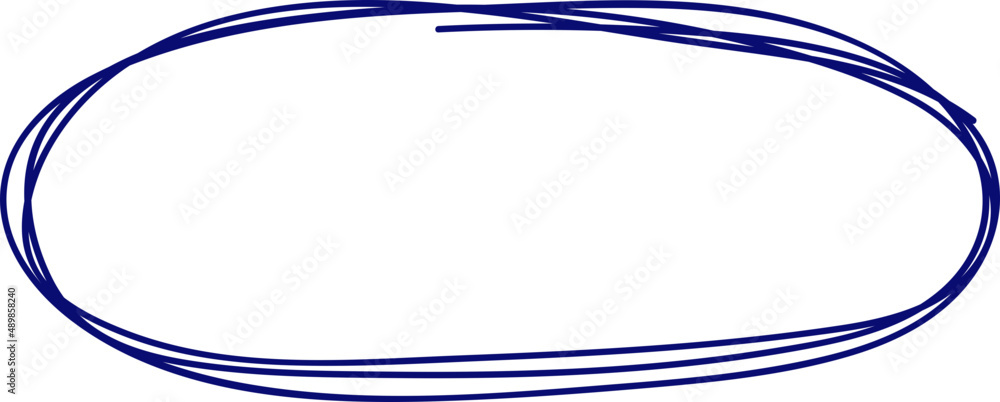 Poster doodle round element . pen scribble framing. notebook drawings. simple stroke.