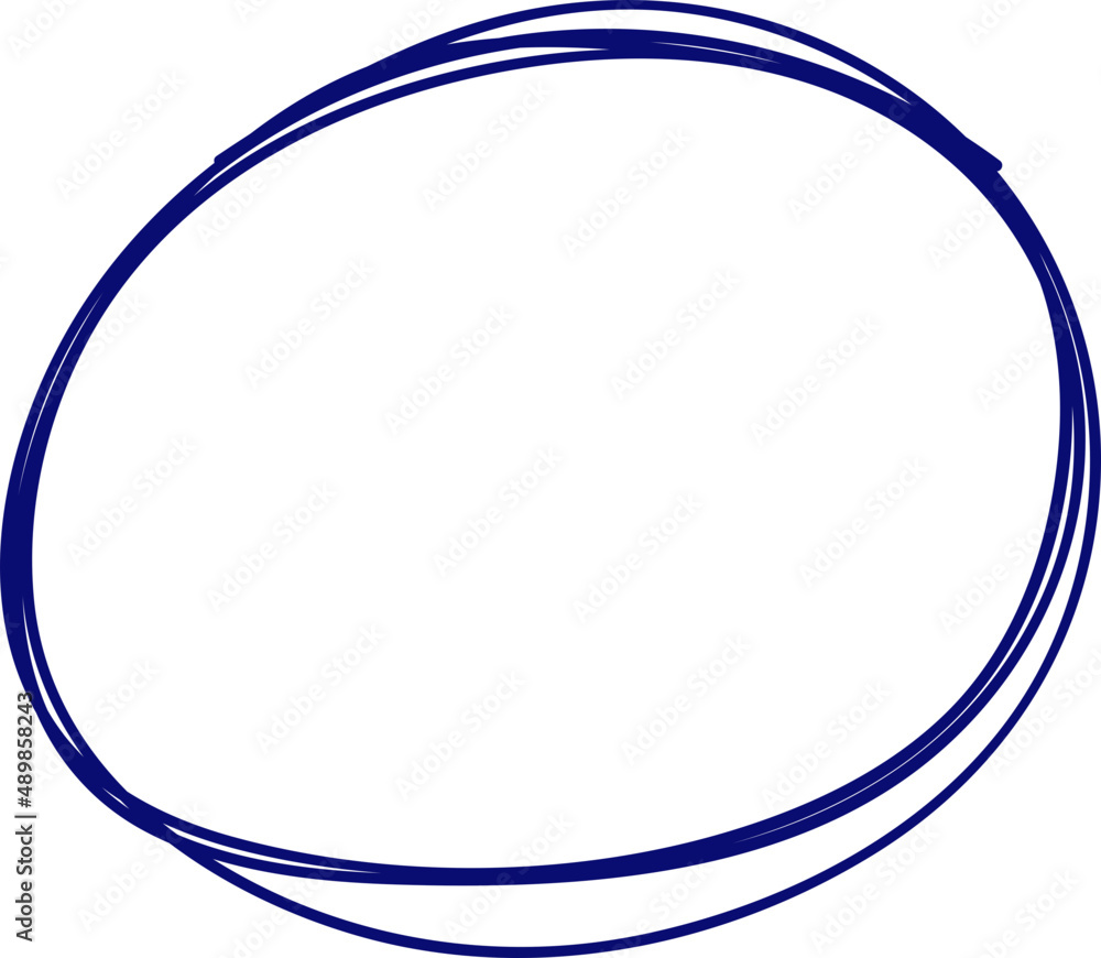 Poster doodle round element . pen scribble framing. notebook drawings. simple stroke.
