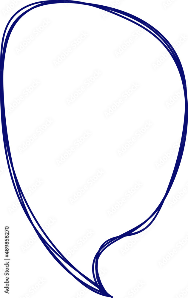 Poster message bubble doodle. simple sketch dialog or chat message. speech bubble notebook drawings.