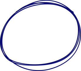 Doodle round element . Pen scribble framing. Notebook drawings. Simple stroke.