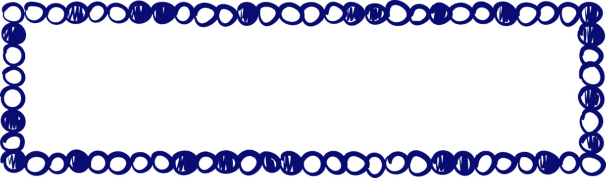 Doodle ornament frame. Pen scribble. Hand drawn effect sketch. Pen line frame.