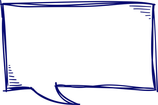 recommend clip art: Message bubble doodle. Simple sketch dialog or chat message. Speech bubble notebook drawings.