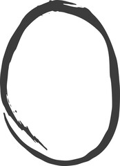 Black ink element . Grunge paint shape. Hand drawn sketch element .