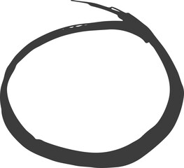 Black ink element . Grunge paint shape. Hand drawn sketch element .