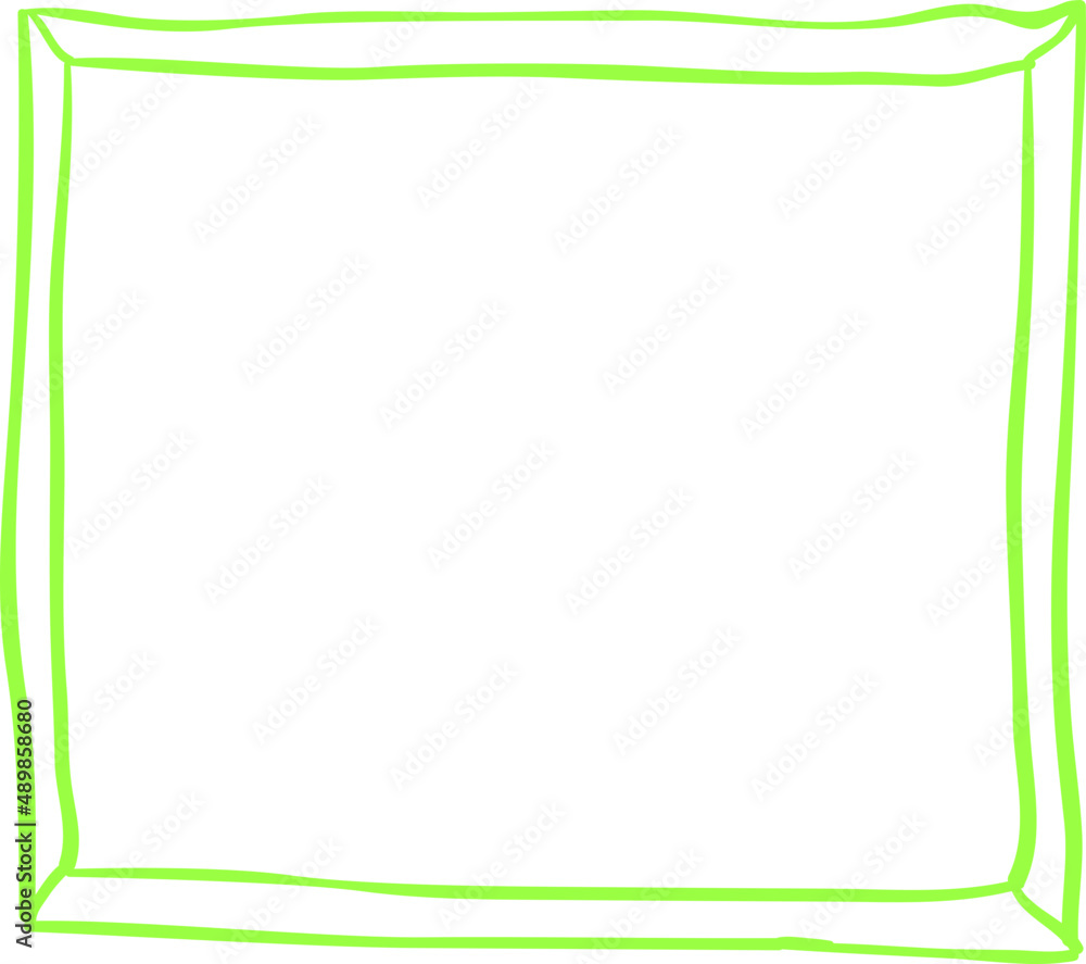 Aufkleber doodle frame colorful. simple pencil sketch. sketch curve border.
