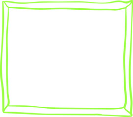 Obraz premium Doodle frame colorful. Simple pencil sketch. Sketch curve border.