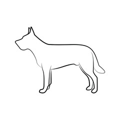 Dog icon. animal sign. vector illustration