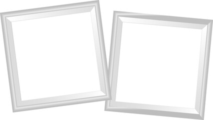 Thin photoframe mock up. Empty framing for photo or illustation.