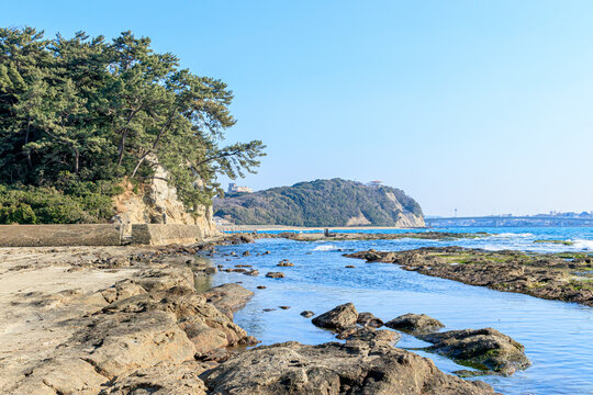 洞山からみた千畳敷　福岡県遠賀郡　Senjojiki seen from Horayama. Fukuoka-ken Onga-gun.