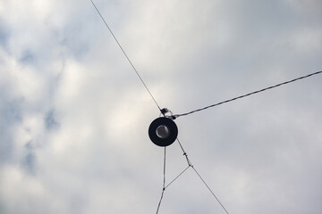 Cables and light in the sky