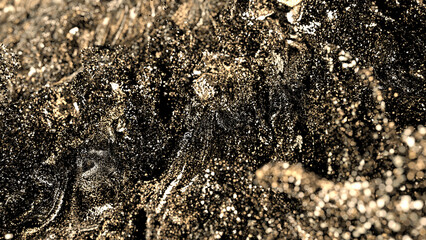 Golden Glitter Wall Background