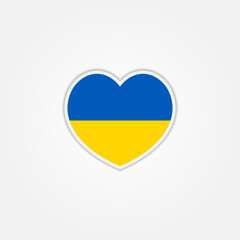 Flag of ukraine illustration template design