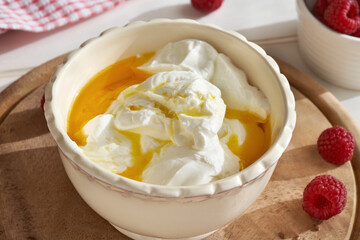 Cottage cheese and flax seed oil - Budwig diet