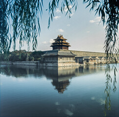 The Forbidden City (Chinese: 紫禁城; pinyin: Zǐjìnchéng) palace complex Beijing China. Chinese emperors.. 