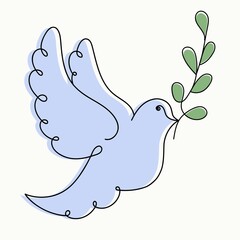 dove with peace