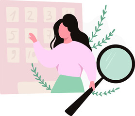 Modern flat illustration on the topic of office work and startup for web design. A set of user interface and UX interfaces for the user interface.