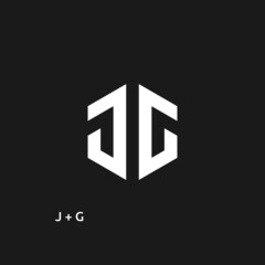 illustration vector graphic template of letter J or G logo