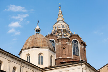 Fototapeta na wymiar architectural detail of a church in turin