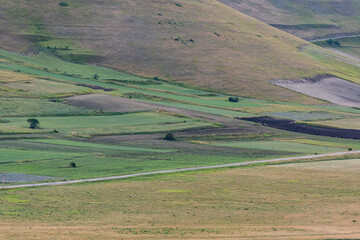 clouds to the Sibillini mountains, near the plain of Castelluccio di Norcia