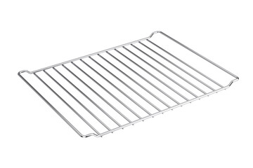 Empty Metal Grill Rack or Oven Grid. 3d Rendering