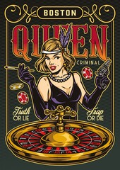 Criminal queen and roulette poster