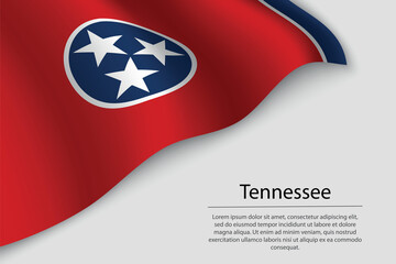 Wave flag of Tennessee is a state of United States.