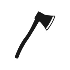 Wooden axe icon. Used for shop, labels, forestry, buildings, products, and more. Editable vector designs.