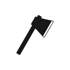 Wooden axe icon. Used for shop, emergency, labels, forestry, buildings, products, and more. Editable vector designs.