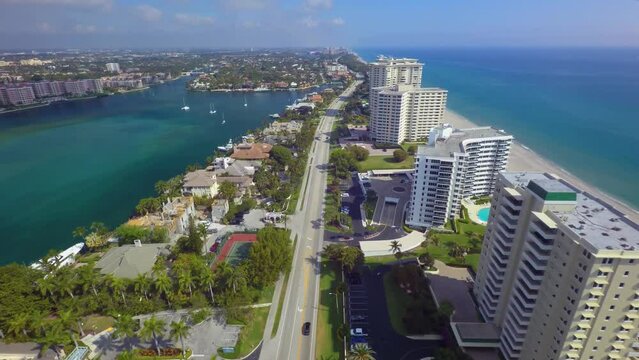 Boca Raton, Aerial Flying, Amazing Landscape, Florida's Atlantic Coast