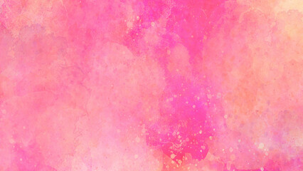 Fototapeta premium pink watercolor abstract colorful painting for texture background. Splash acrylic colorful background. banner for wallpaper,background. Colorful bright ink orange, pink and yellow shades grunge.