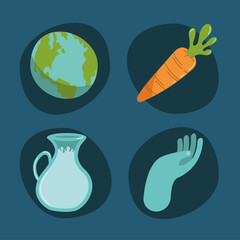 four health day icons