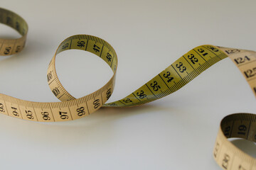 measuring tape isolated on white