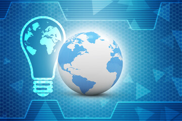 3d illustration of Data sharing concept