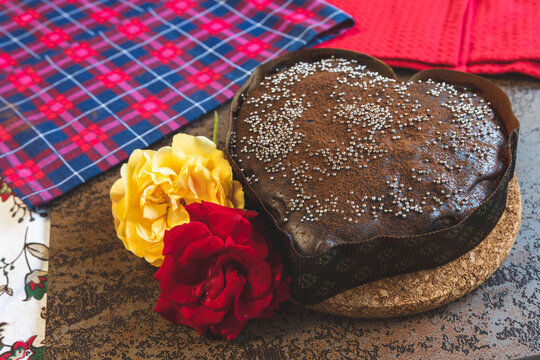 Chocolate heart cake
