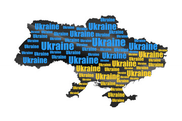 map of ukraine with the inscription we do not want the world