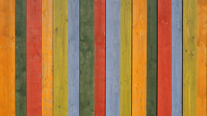 old rustic wooden wall table floor texture - wood boards background, painted colourfully