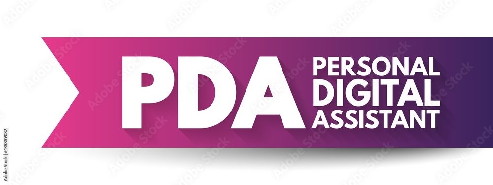 Poster pda personal digital assistant - variety mobile device which functions as a personal information man
