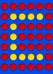 Connect Four Font Letter C