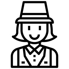 ARCHAEOLOGIST line icon,linear,outline,graphic,illustration
