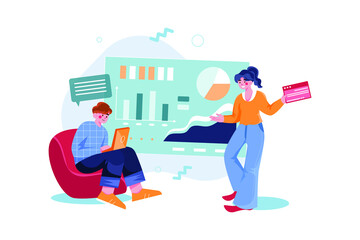 Data Analysis illustration concept