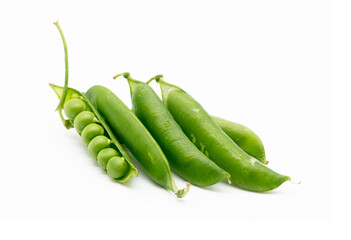 pea vegetable isolated on white background