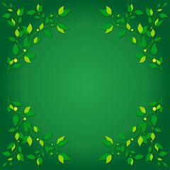 葉　新緑　背景